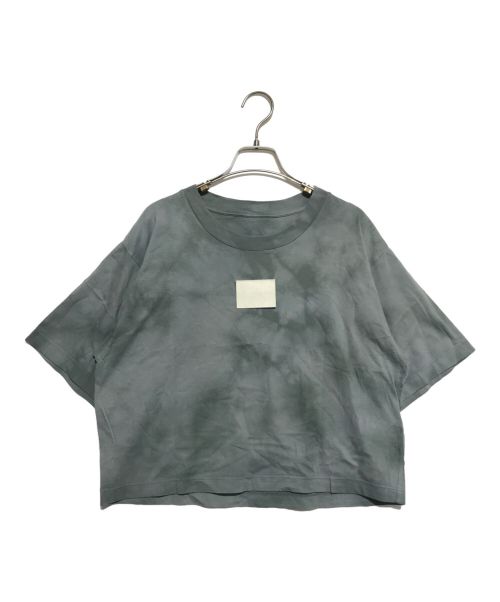 MM6 Maison Margiela（エムエムシックス メゾンマルジェラ）MM6 Maison Margiela (エムエムシックス メゾンマルジェラ) ダイダイクロップドカットソー グレー サイズ:Sの古着・服飾アイテム