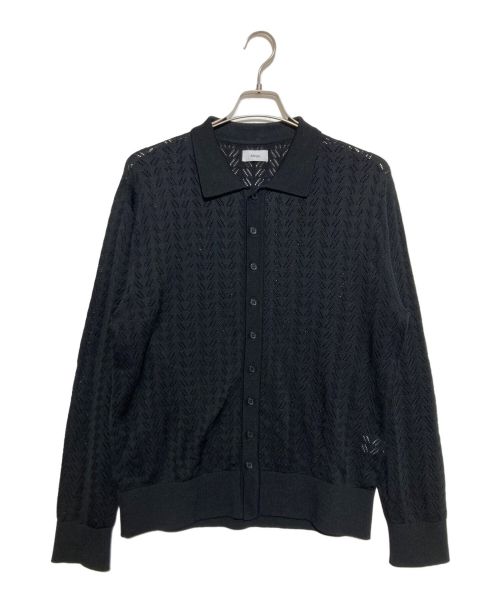 ALLEGE（アレッジ）ALLEGE (アレッジ) Openwork Cardigan ブラック サイズ:4の古着・服飾アイテム