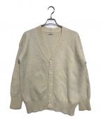 AURALEEオーラリー）の古着「FELT WOOL YARN KNIT CARDIGAN」｜アイボリー