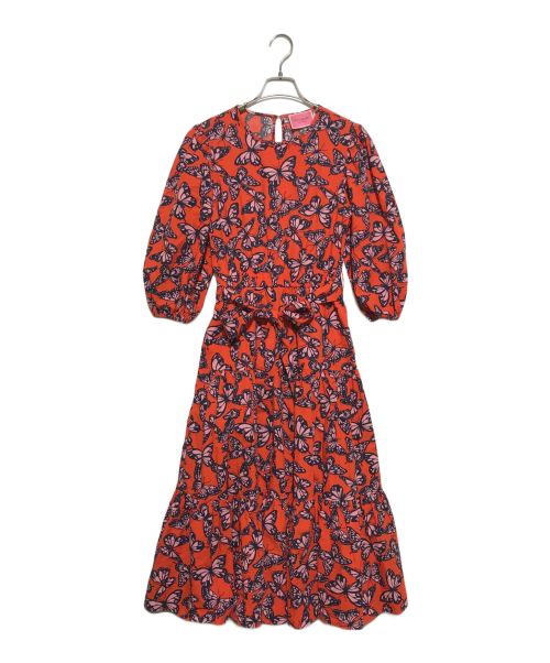 Kate Spade（ケイトスペード）Kate Spade (ケイトスペード) Spring Flight Lawn Dress オレンジ サイズ:Sの古着・服飾アイテム