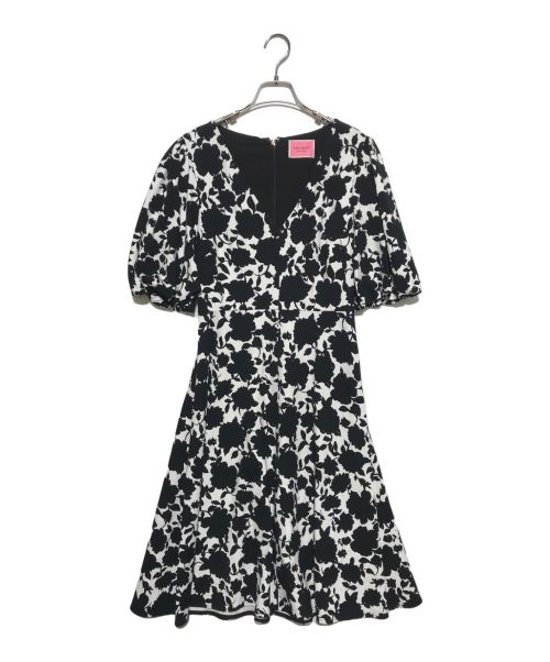 Kate Spade（ケイトスペード）Kate Spade (ケイトスペード) Bicolor Floral Ponte Dress ブラック サイズ:Sの古着・服飾アイテム