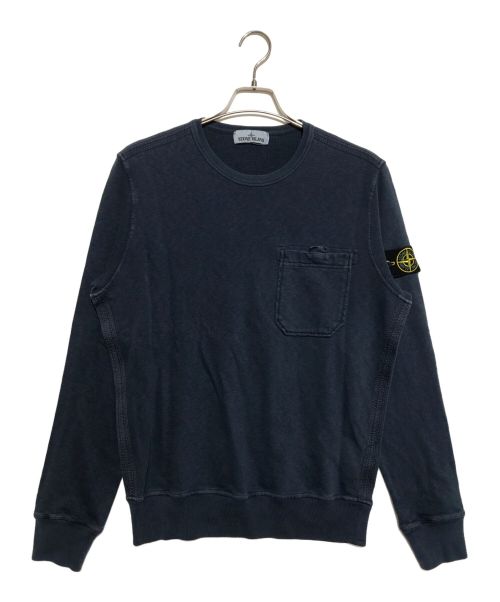 STONE ISLAND（ストーンアイランド）STONE ISLAND (ストーンアイランド) ガーメントダイ腕章付きスウエット ネイビー サイズ:Mの古着・服飾アイテム