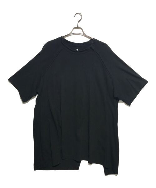 GROUND Y（グラウンドワイ）GROUND Y (グラウンドワイ) 30/- COTTON JERSEY RAGLAN SLEEVE T-SHIRT ブラック サイズ:3の古着・服飾アイテム