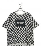 VIER×FACETASMヴィーア×ファセッタズム）の古着「CHECKER FLAG BIG TEE」｜ホワイト