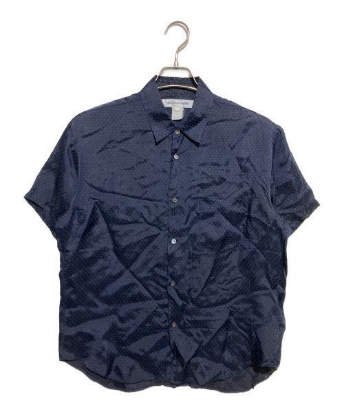 COMME des GARCONS SHIRT（コムデギャルソンシャツ）COMME des GARCONS SHIRT (コムデギャルソンシャツ) ドット半袖シャツ ネイビー サイズ:Sの古着・服飾アイテム