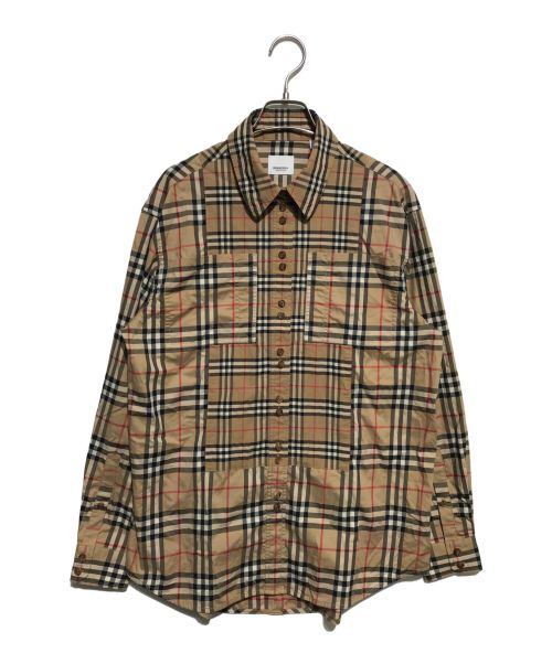 BURBERRY LONDON（バーバリーロンドン）BURBERRY LONDON (バーバリーロンドン) ノヴァチェックシャツ ベージュ サイズ:UK6の古着・服飾アイテム