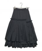 UNITED ARROWS TOKYOユナイテッドアローズトウキョウ）の古着「Pティアードスカート」｜ブラック