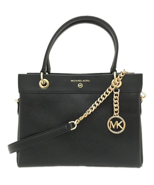 MICHAEL KORS（マイケルコース）MICHAEL KORS (マイケルコース) 2WAYショルダーバッグ ブラックの古着・服飾アイテム