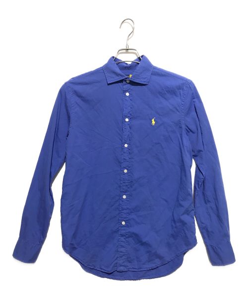 POLO RALPH LAUREN（ポロ・ラルフローレン）POLO RALPH LAUREN (ポロ・ラルフローレン) ワンポイント刺繍長袖Tシャツ ブルー サイズ:Sの古着・服飾アイテム