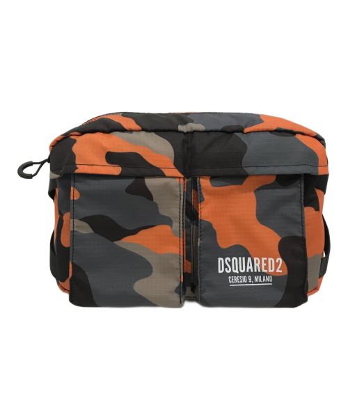 DSQUARED2（ディースクエアード）DSQUARED2 (ディースクエアード) BELT BAG オレンジ×グレーの古着・服飾アイテム