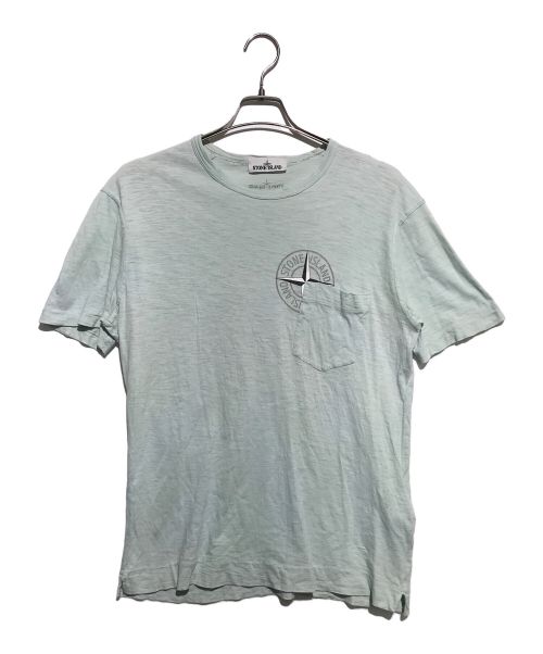 STONE ISLAND（ストーンアイランド）STONE ISLAND (ストーンアイランド) ポケットTシャツ ブルー サイズ:Lの古着・服飾アイテム