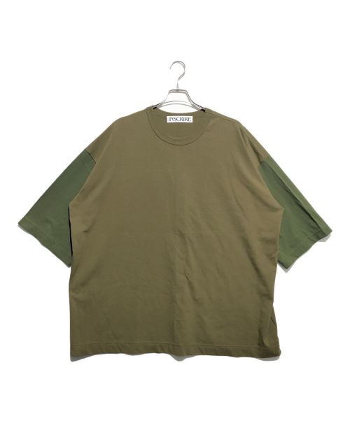 INSCRIRE（アンスクリア）INSCRIRE (アンスクリア) Crew Oversized Tee グリーン サイズ:46の古着・服飾アイテム