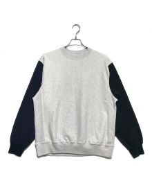 blurhms ROOTSTOCK（ブラームスルーツストック）の古着「Soft&hard sweat crew-neck」｜グレー×ブラック