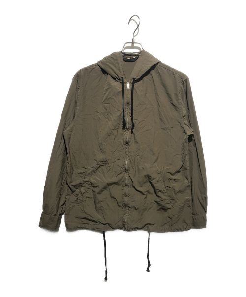 COMME des GARCONS HOMME DEUX（コムデギャルソン オム ドゥ）COMME des GARCONS HOMME DEUX (コムデギャルソン オム ドゥ) 製品染め スパンブロード ジップ フーディ ジャケット グリーン サイズ:Ｌの古着・服飾アイテム