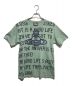 Vivienne Westwood man（ヴィヴィアン ウェストウッド マン）の古着「'GAIA with LINE ORB' リラックス Tシャツ」｜グリーン