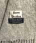 ACNE STUDIOS (アクネ ストゥディオス) ウールマフラー グレー サイズ:　：7000円