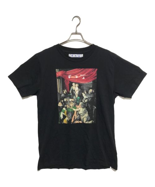 OFFWHITE（オフホワイト）OFFWHITE (オフホワイト) Caravaggio Painting S/S Slim Tee ブラック サイズ:XLの古着・服飾アイテム