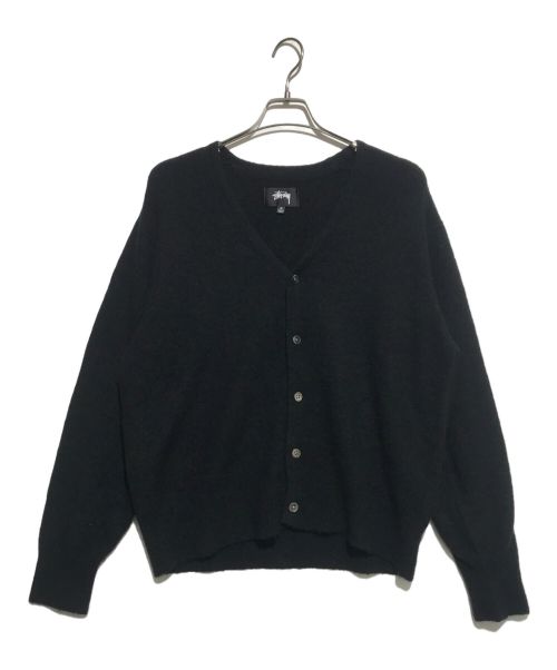 stussy（ステューシー）stussy (ステューシー) Shaggy cardigan ブラック サイズ:Mの古着・服飾アイテム