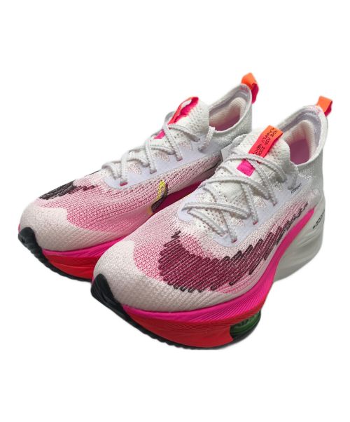 NIKE（ナイキ）NIKE (ナイキ) WMNS AIR ZOOM ALPHAFLY NEXT% FK ホワイト×ピンク サイズ:24.0の古着・服飾アイテム