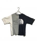 THE NORTHFACE PURPLELABEL×BEAMS BOYザ・ノースフェイス パープルレーベル×ビームスボーイ）の古着「アシメントリーtシャツ」｜グレー×ネイビー