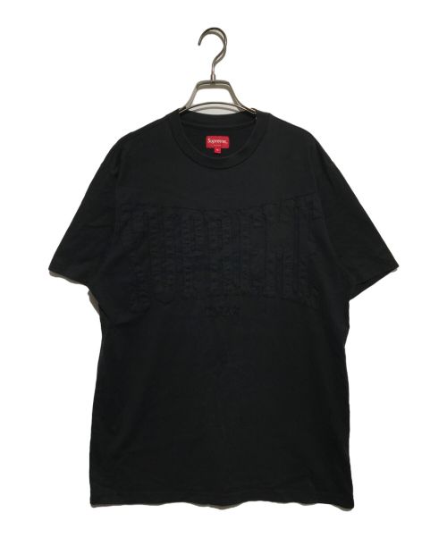 SUPREME（シュプリーム）SUPREME (シュプリーム) Cutout Logo S/S Top ブラック サイズ:Mの古着・服飾アイテム