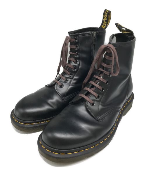 Dr.Martens（ドクターマーチン）Dr.Martens (ドクターマーチン) 8ホールジップブーツ ブラック サイズ:UK8の古着・服飾アイテム