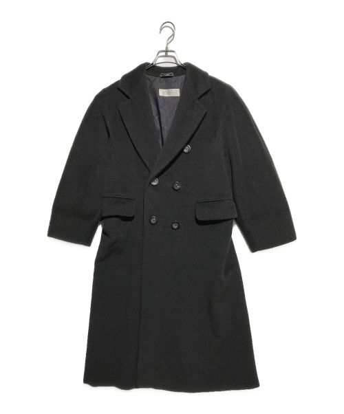 MaxMara（マックスマーラ）MaxMara (マックスマーラ) カシミヤ混ダブルコート チャコールグレー サイズ:38の古着・服飾アイテム