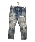 DSQUARED2ディースクエアード）の古着「GIRL CROPPED JEANS」｜インディゴ