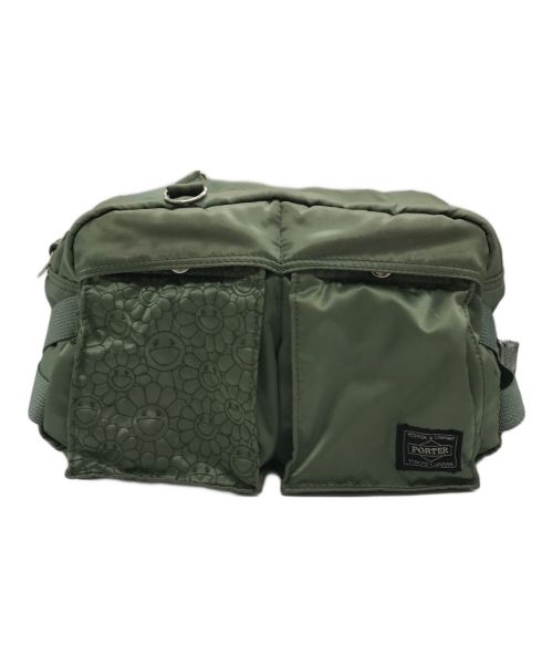 PORTER（ポーター）PORTER (ポーター) WAIST BAG グリーンの古着・服飾アイテム