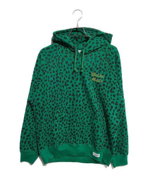 WACKO MARIA（ワコマリア）WACKO MARIA (ワコマリア) LEOPARD HOODED SWEAT SHIRT グリーン サイズ:Mの古着・服飾アイテム