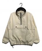 Acne studiosアクネ ストゥディオス）の古着「Half-zip Logo Print Jacket」｜アイボリー