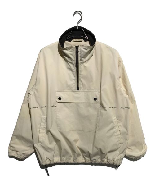 Acne studios（アクネ ストゥディオス）Acne studios (アクネ ストゥディオス) Half-zip Logo Print Jacket アイボリー サイズ:46の古着・服飾アイテム