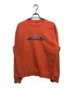 maison kitsune×ADER errorメゾンキツネ×アーダーエラー）の古着「Yoga Blue Fox Sweatshirt」｜オレンジ