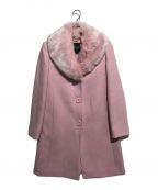 Kate Spadeケイトスペード）の古着「Faux Fur Lapel Wool Coat」｜ピンク