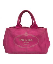 PRADA（プラダ）の古着「カナパハンドバッグ」｜ピンク