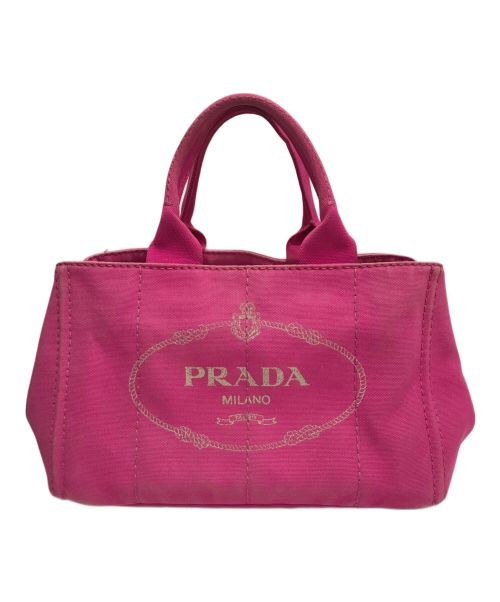 PRADA（プラダ）PRADA (プラダ) カナパハンドバッグ ピンクの古着・服飾アイテム