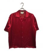 GUCCIグッチ）の古着「Embroidered Bowling Shirts」｜レッド