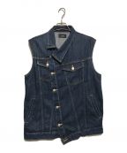 sodukスドーク）の古着「overlap denim vest」｜ブルー