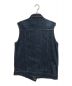 soduk (スドーク) overlap denim vest ブルー サイズ:F：12000円