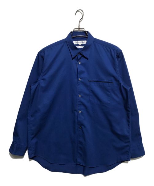 COMME des GARCONS SHIRT（コムデギャルソンシャツ）COMME des GARCONS SHIRT (コムデギャルソンシャツ) コットンポリシャツジャケット ブルー サイズ:Sの古着・服飾アイテム