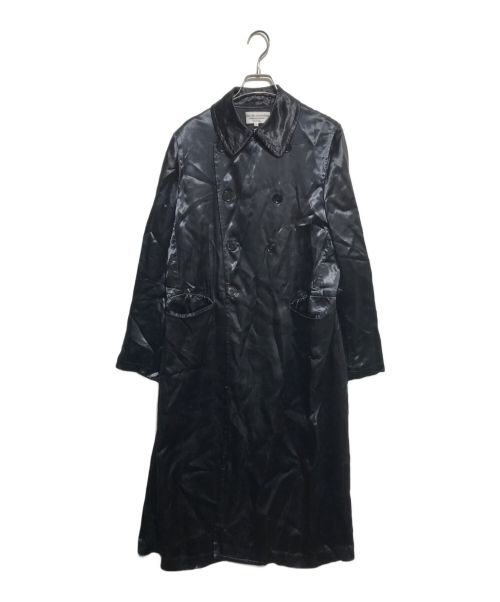 ROBE DE CHAMBRE COMME DES GARCONS（ローブドシャンブル コムデギャルソン）ROBE DE CHAMBRE COMME DES GARCONS (ローブドシャンブル コムデギャルソン) キュプラダブルコート ブラック サイズ:Mの古着・服飾アイテム