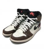 NIKEナイキ）の古着「AIR JORDAN 1 RETRO HIGH OG」｜ブラウン×ホワイト