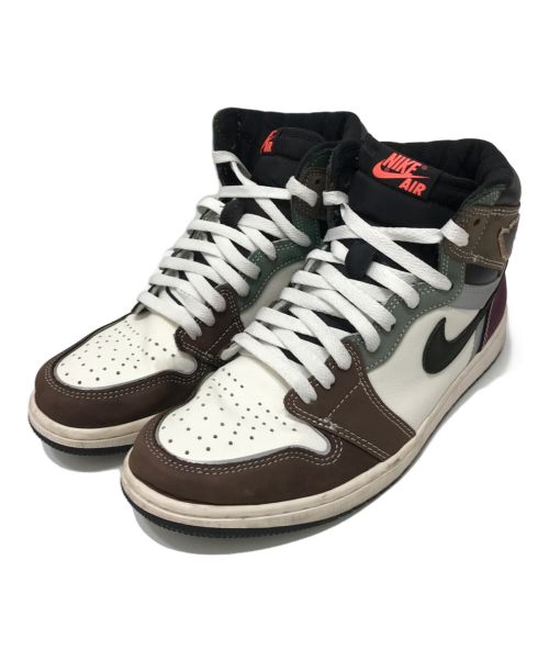 NIKE（ナイキ）NIKE (ナイキ) AIR JORDAN 1 RETRO HIGH OG ブラウン×ホワイト サイズ:26.5の古着・服飾アイテム