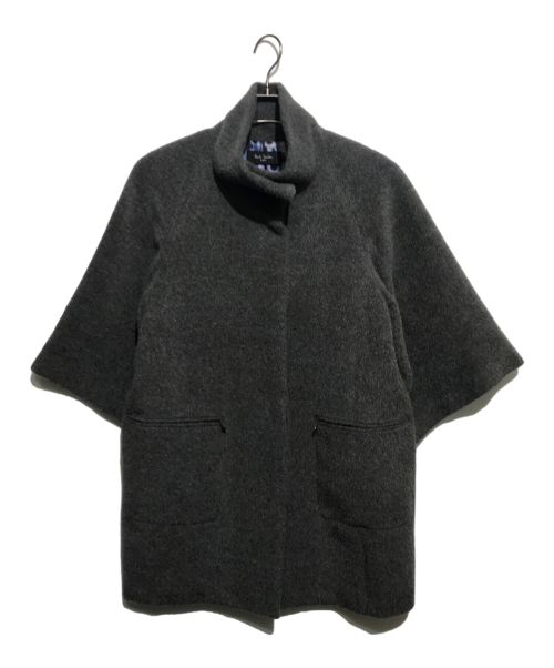 Paul Smith BLACK（ポールスミスブラック）Paul Smith BLACK (ポールスミスブラック) シャギーコート グレー サイズ:38の古着・服飾アイテム