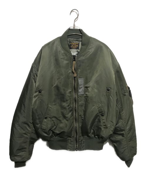 HOUSTON（ヒューストン）HOUSTON (ヒューストン) 51041 MA-1 FLIGHT JACKET -EARLY TYPE- グリーン サイズ:XXLの古着・服飾アイテム