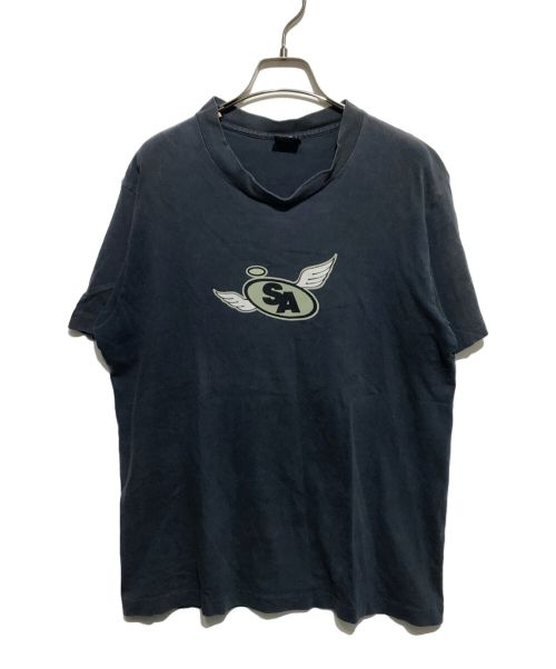 stussy（ステューシー）stussy (ステューシー) ヴィンテージプリントTシャツ ネイビー サイズ:Mの古着・服飾アイテム