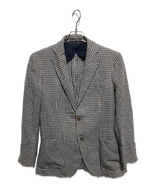 Aquascutum（アクアスキュータム）Aquascutum (アクアスキュータム) ブリティッシュチェックジャケット グレー サイズ:90A4の古着・服飾アイテム