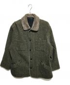 PAPAS×Harris Tweedパパス×ハリスツイード）の古着「ウールハンティングジャケット」｜ブラウン