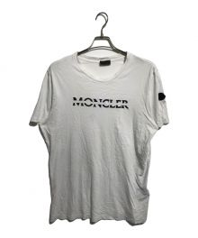 MONCLER（モンクレール）の古着「立体ロゴ刺繍クルーネックTシャツ」｜ホワイト