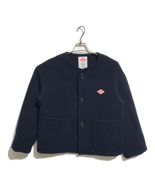 DANTON（ダントン）DANTON (ダントン) WOOL LIGHT PILE COLLARLESS JACKET ネイビー サイズ:36の古着・服飾アイテム